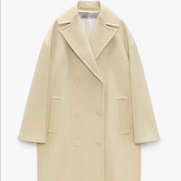 Zara Limited Edition Double-Breasted Italian Wool Blend Coat - Medium - Picture 11 of 16